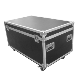 Road Cases Rack RK-Drum Case Drummer Utility Trunk with two removable Trays & Low Profile Wheels