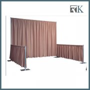 Portable and easy install standard exhibition stand and booth with fabric backdrops