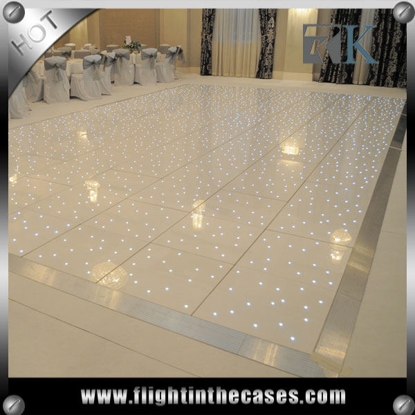 RK’s New Design Portable Dance Floor of White Light LED Dan