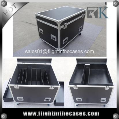 Road Trunk Case RK Flight Case with 5 Flexible Dividers and 2